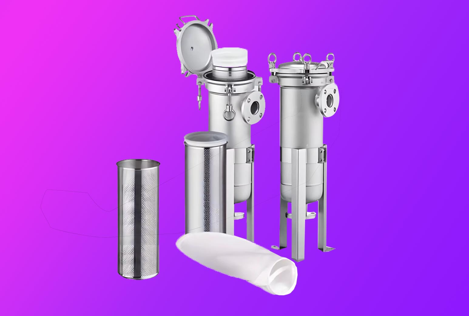 Bag filter housings